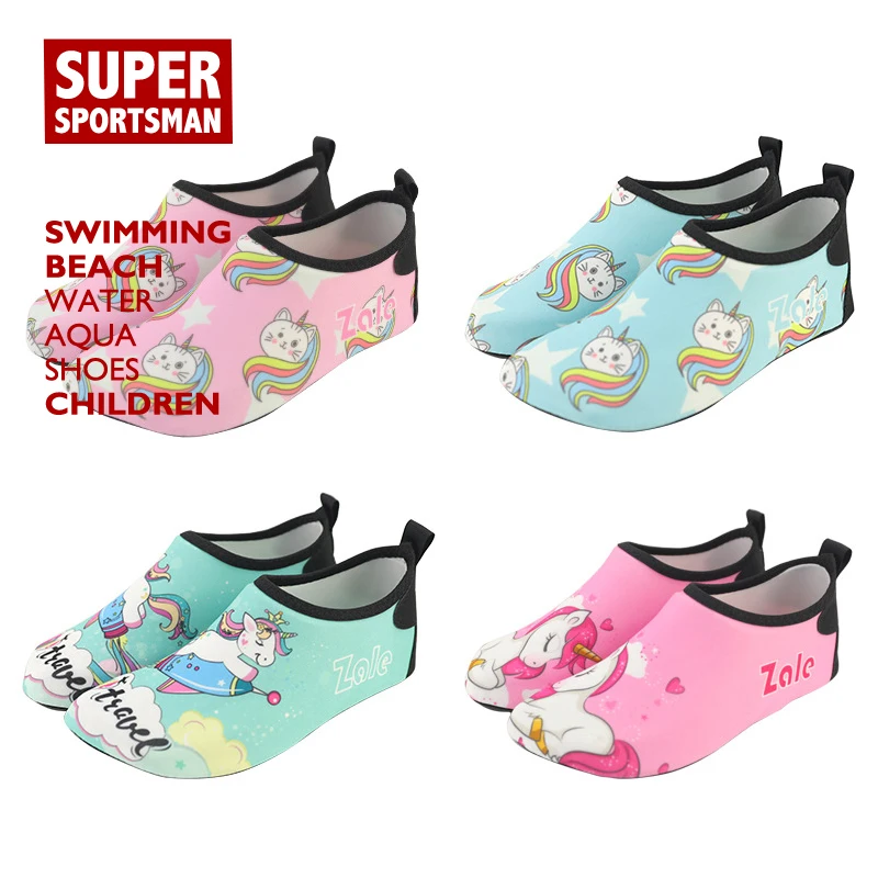 Спортивная водонепроницаемая обувь для девочек с рисунком единорога Детские