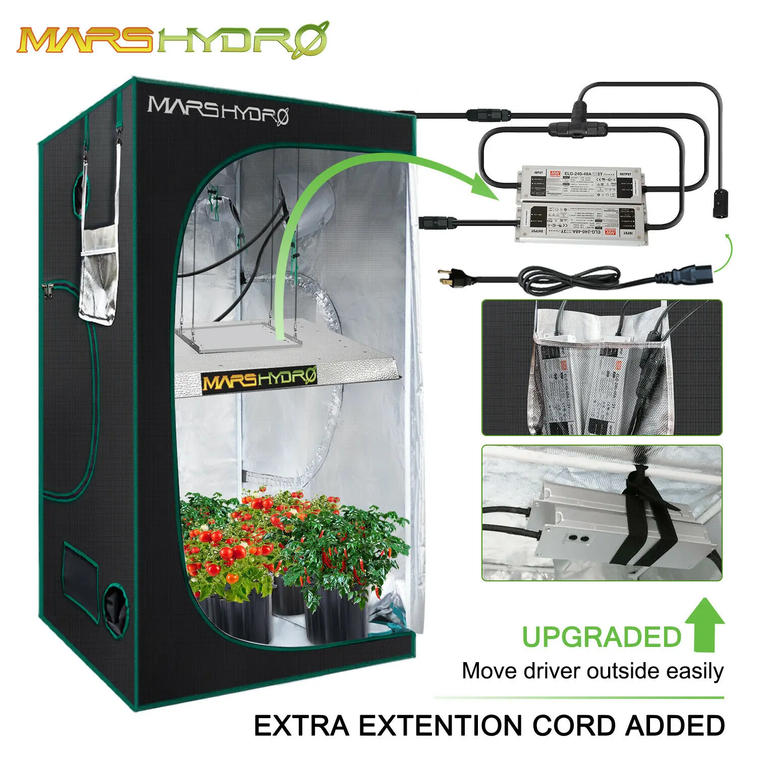 Новейший Mars Hydro TS 3000W светодиодный светильник для выращивания, полный спектр Veg Flower для всех сценических растений