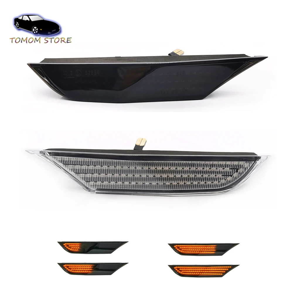 

2 шт. повторитель мигалка светодиодный индикатор боковой маркер светильник для Nissan GTR R35 Coupe GT-R автомобильные указатели поворота Янтарный