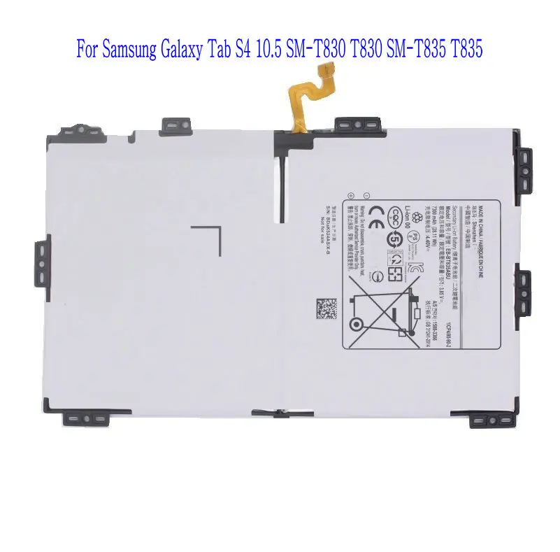 10PCS 10 шт./лот 7300 мА/ч, EB-BT835ABU Замена планшет Батарея для Samsung Galaxy Tab S4 10,5 SM-T830 T830 SM-T835 T835 Battereis - Цвет: 10PCS