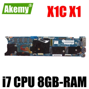 for lenovo thinkpad x1c x1 carbon 2014 laptop motherboard 12298 2 lmq 1 mb with i7 cpu 8gb ram 100 test working 00up983 00hn769 free global shipping
