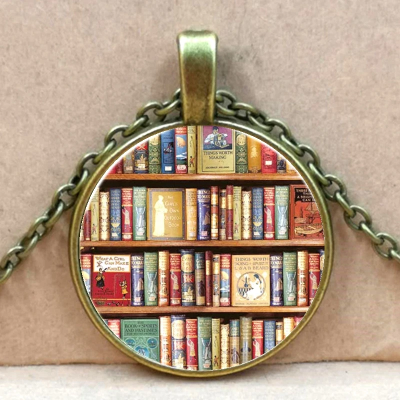 Новые ностальгические книги ожерелье с фото для влюбленных книг ювелирные