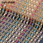 Цепочка для самостоятельного изготовления ювелирных изделий GUFEATHER, цепочка из меди и циркона, покрытая 18-каратным золотом, не содержит никель, для самостоятельного изготовления браслетов и ожерелий, 50 смкомплект, C226