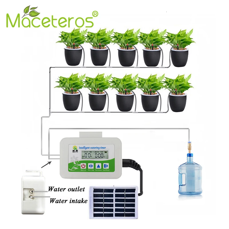 Новый Интеллектуальный Соленоидный клапан с таймером полива на солнечной