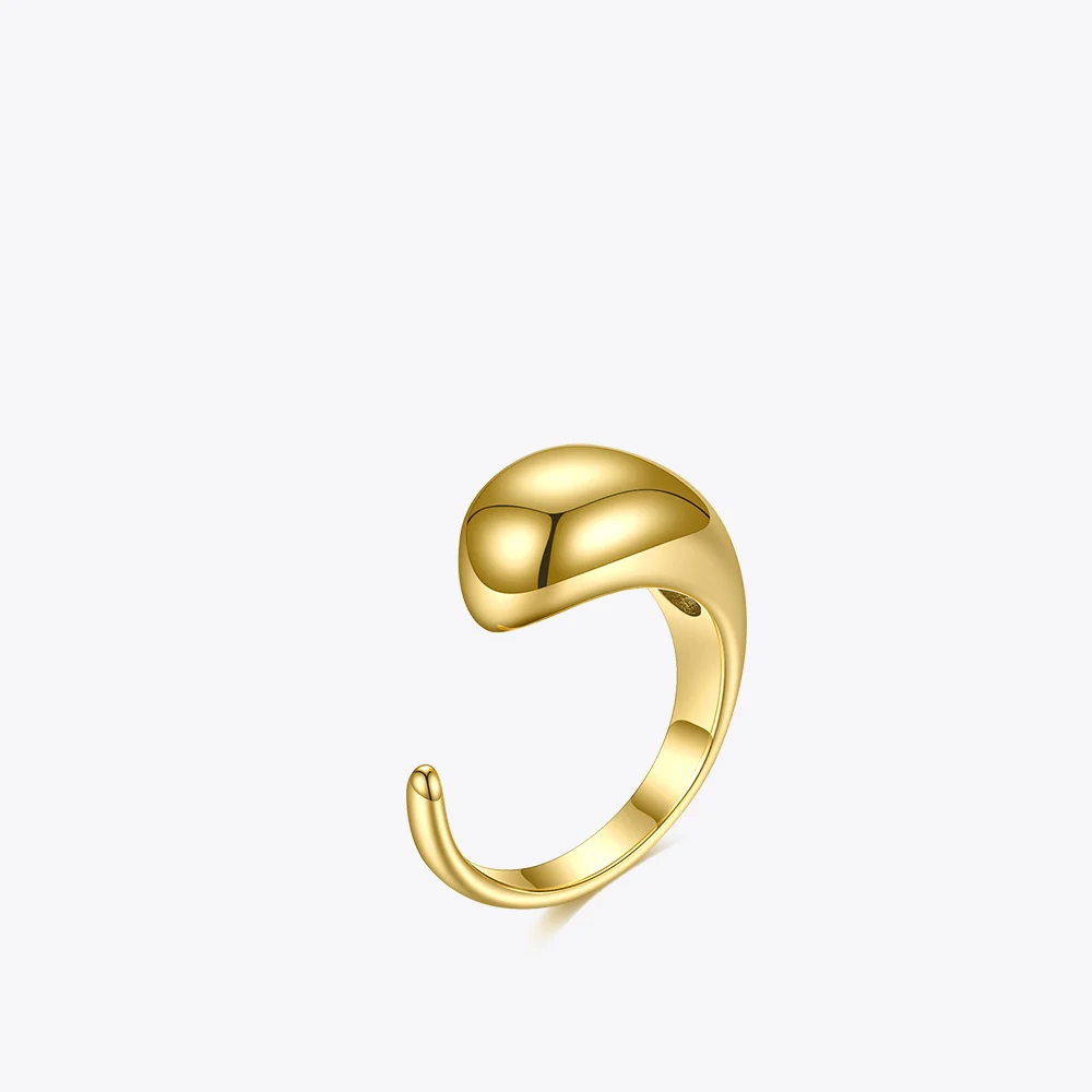 Женское кольцо с дельфином ENFASHION Открытое из нержавеющей стали золотого цвета