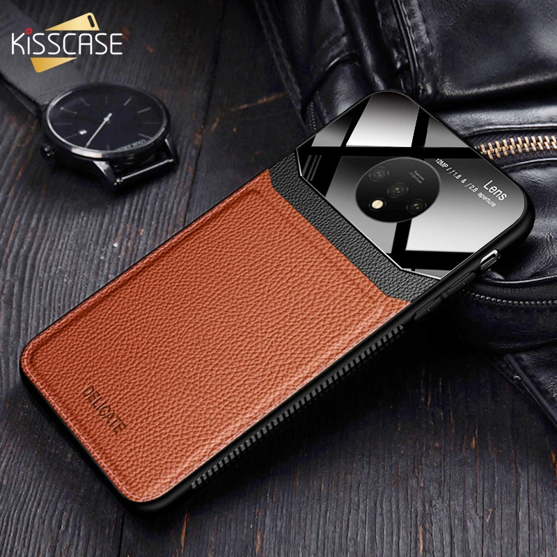 Чехол KISS для OnePlus 7 Pro кожаный чехол с зеркальным стеклом силиконовый ударопрочный