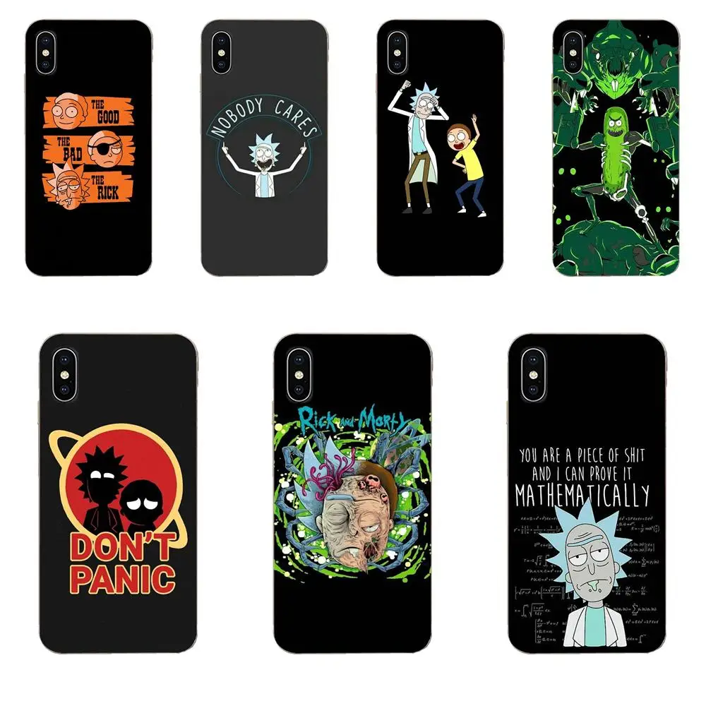 Элегантный мягкий чехол из ТПУ Rick Morty для Huawei Honor Mate Nova Note 20 20s 30 5 5I 5T 7C 8A 8X 9X 10 Pro Lite