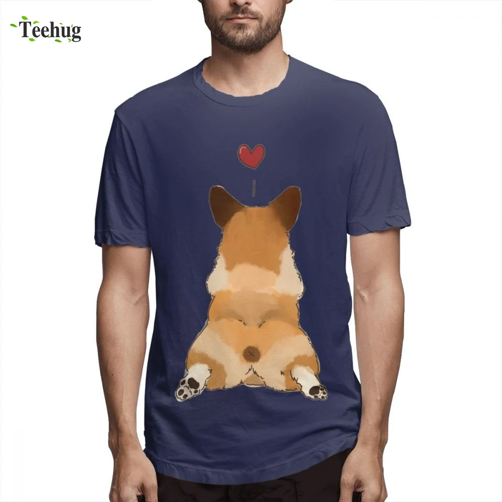 Последняя корги Butt футболка Для мужчин Новое поступление по доступной цене