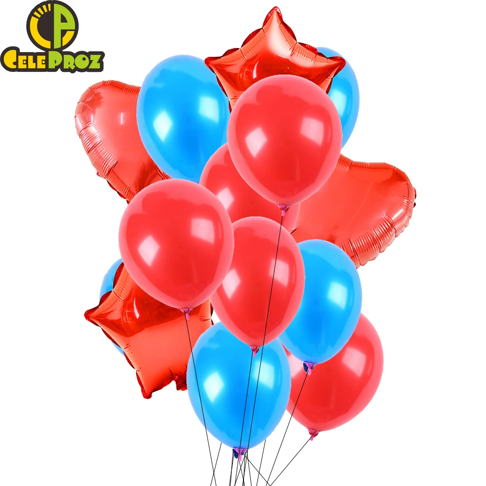 14 шт. мульти Balloons18Inch алюминиевая фольга 12 дюймов латексные воздушные шары для дня