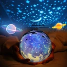 Приглушаемый светодиодный ночсветильник с вращением на 360 градусов, проектор звездного неба, планеты, украшение для детской спальни