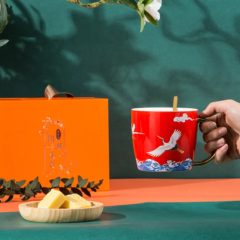 

Creative national fashion design sense Mug home cup couple coffee cup drinking cup