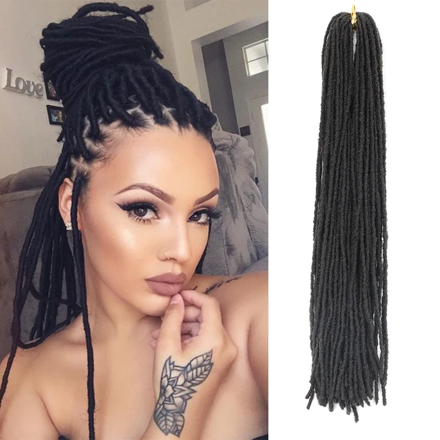 Тупик сестра замки афро 18 дюймов на крючках косички волосы с эффектом деграде