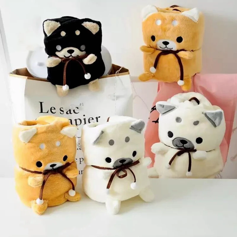 Новинка 2019 летнее фланелевое одеяло с рисунком Сиба ину офисное для сна