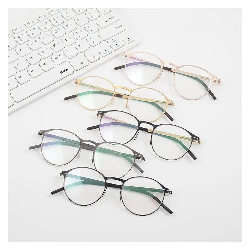 Немецкие Брендовые очки для мужчин и женщин медицинские винтажные круглые