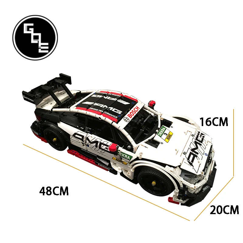 

Technic series super sport car spuercar MOC-6687 AMG C63 model building blocks bricks toys for kids gifts
