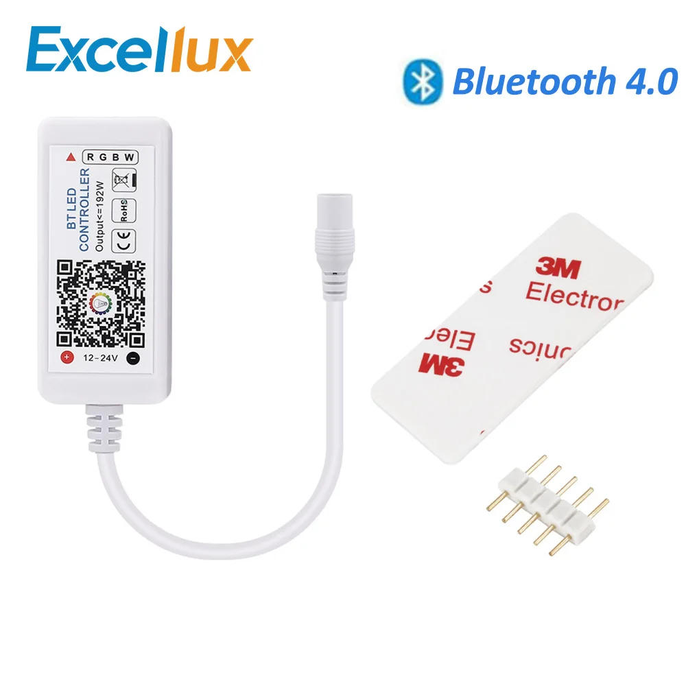 DC 12-24 В мини RGB светодиодный контроллер Bluetooth RGB/RGBW/RGBWW/контроллер светодиодной ленты IOS/Android приложение для светодиодной ленты