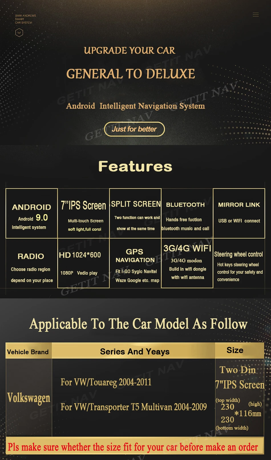 64G Автомагнитола для VW Volkswagen Touareg T5 Transporter Multivan, Android 9,0 автомобильный dvd-плеер gps стерео радио ips DSP чип