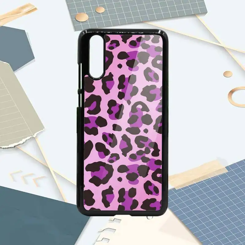 

leopard print aesthetics Phone Case PC For Samsung galaxy S note 8 9 20 10 e lite2019 plus pro ultra