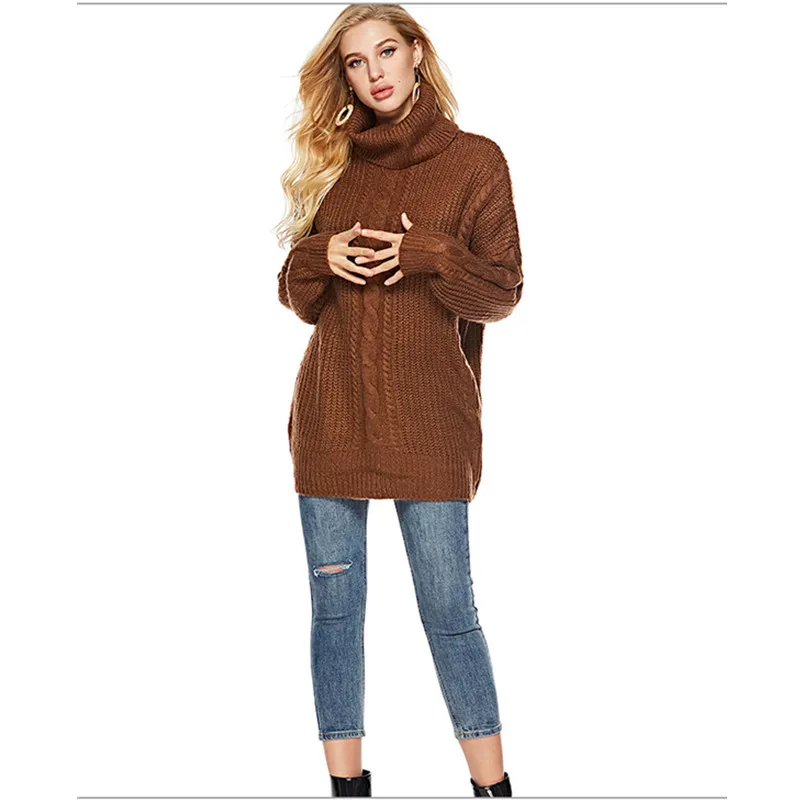 Женский трикотажный свитер с отложным воротником 4 цвета | Женская одежда