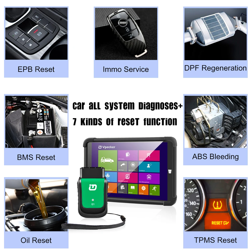 2021 VPECKER автомобильный диагностический сканер OBD2 autoсканер V12.0 WIFI подключение