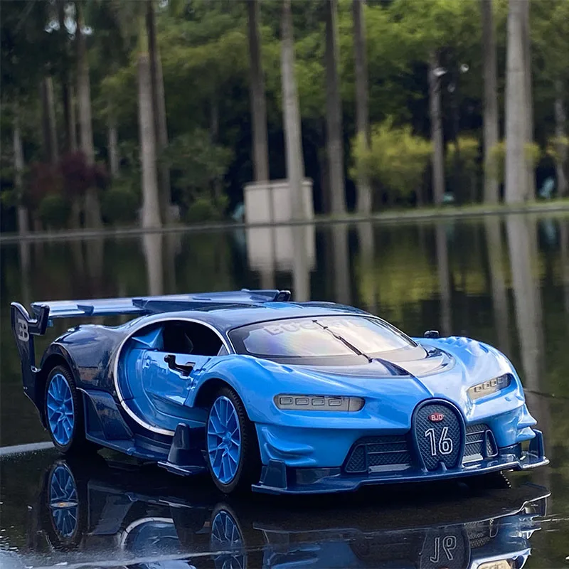 1:24 Simulation Bugatti Gt Sports Car Alloy Shock Absorber Model Four-Door Boy Toy Decoration Collection Birthday Gift | Игрушки и хобби