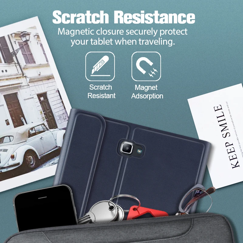 

Keyboard Case for Samsung Galaxy Tab a 10.1 2016 SM T580 T585 Wireless Keyboard Cover with Trackpad Built-in Touchpad