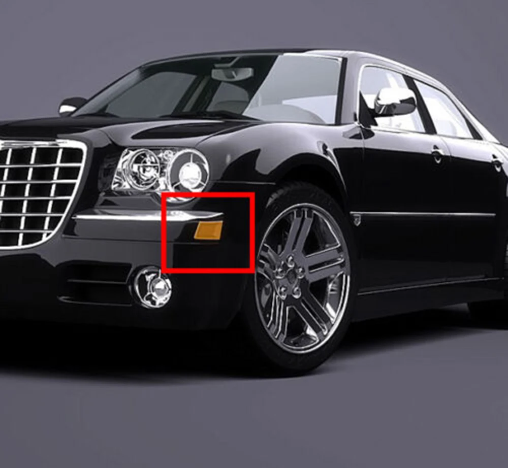 Дымчатый объектив светодиодный передний Боковой габаритный фонарь для Chrysler 300 2005-2010 OEM: 4805860AA 4805861AA