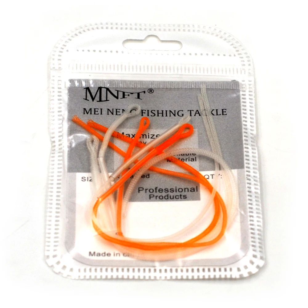 MNFT 12Pcs High Strength Nylon Braided Leader Loops Fly Fishing Line Loop Connector Fly Line 20LB/30LB/50LB images - 6