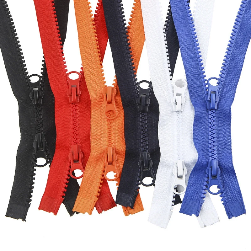 5 # пуховик на молнии с открытым концом и двойным ползунком из смолы/пальто