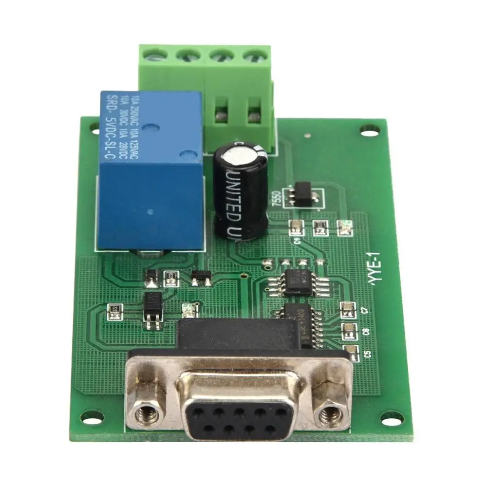 Релейный модуль управления последовательным портом RS232 MCU MAX232 плата