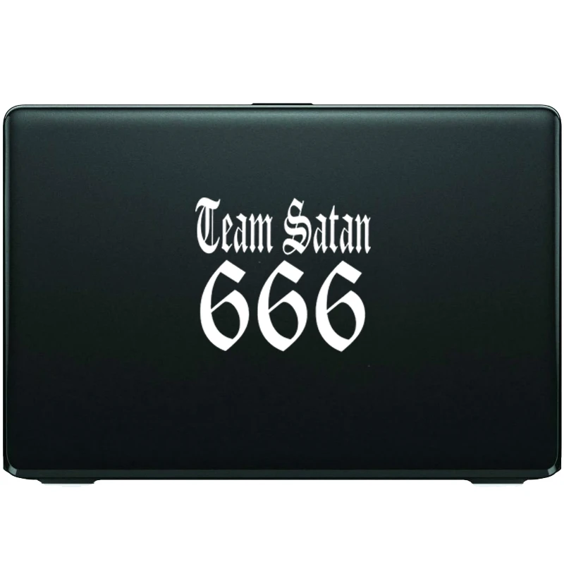 

Creative TEAM SATAN 666 Stickers and Decals Windshield Bumper Motorcycle Helmet Decal KK Vinyl Cover Scratches Waterproof PVC