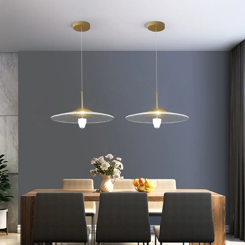 

Nordic Transparent Acrylic Pendant Lights Dining Room Restaurant Kitchen Hanging Lights Fixtures Living Room Bar Decor Hanglamp
