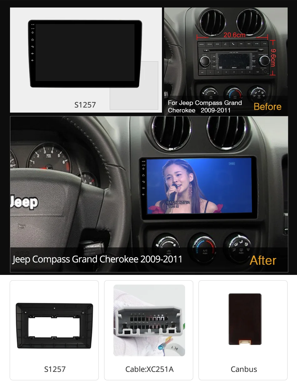 ownice k7 6g128g ownice android 10 0 car radio for jeep grand cherokee 2008 2010 gps 2din 4g lte 5g wifi autoradio 360 spdif free global shipping