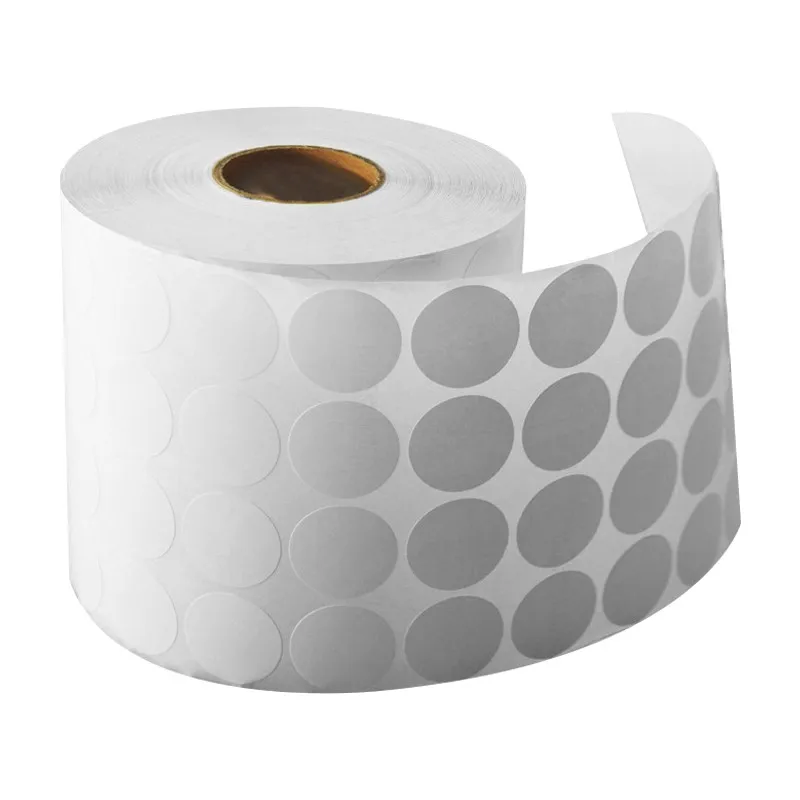 

Термонаклейка самоклеящаяся, белая, 2000 шт., круглые наклейки, этикетки