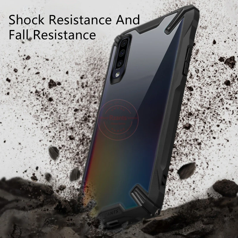 Военный противоударный чехол с подушкой безопасности для samsung Galaxy A50/A50S/A30S прозрачный акриловый+ ТПУ защитный чехол