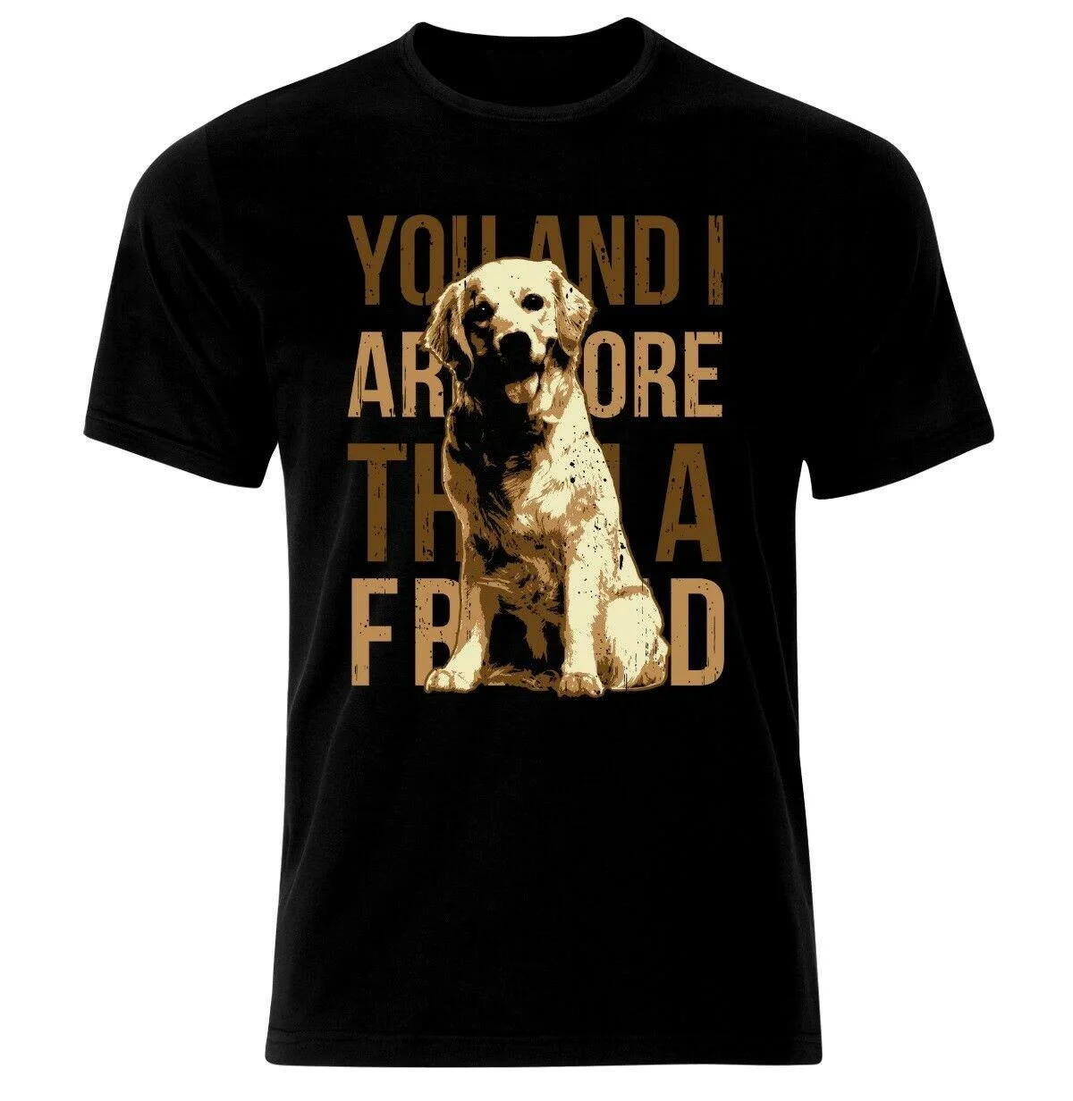 

Dogs Are Good Friends of Mankind Summer Cotton Short-sleeved O-neck Men's T-shirt New