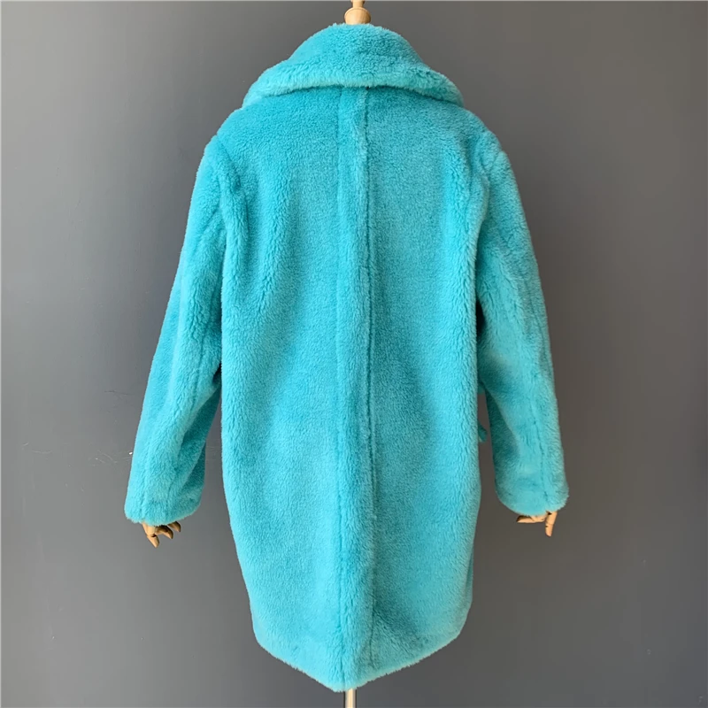 MAOMAOFUR, Настоящая Шерсть, плюшевое пальто для женщин, новая мода, настоящая овчина, меховая куртка, женская, теплая, негабаритная, зимняя верхняя одежда, шерстяная одежда