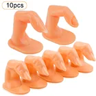 1510 шт Пластик Поддельные Практика пальцев акриловый Фрезер для ногтей cо шлифовальными Советы практика модель руки пальцы обучение Маникюр Нагель Дисплей, инструменты для ногтей