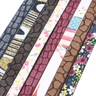 Шнур и веревка из искусственной кожи с цветочным узором, 10 мм