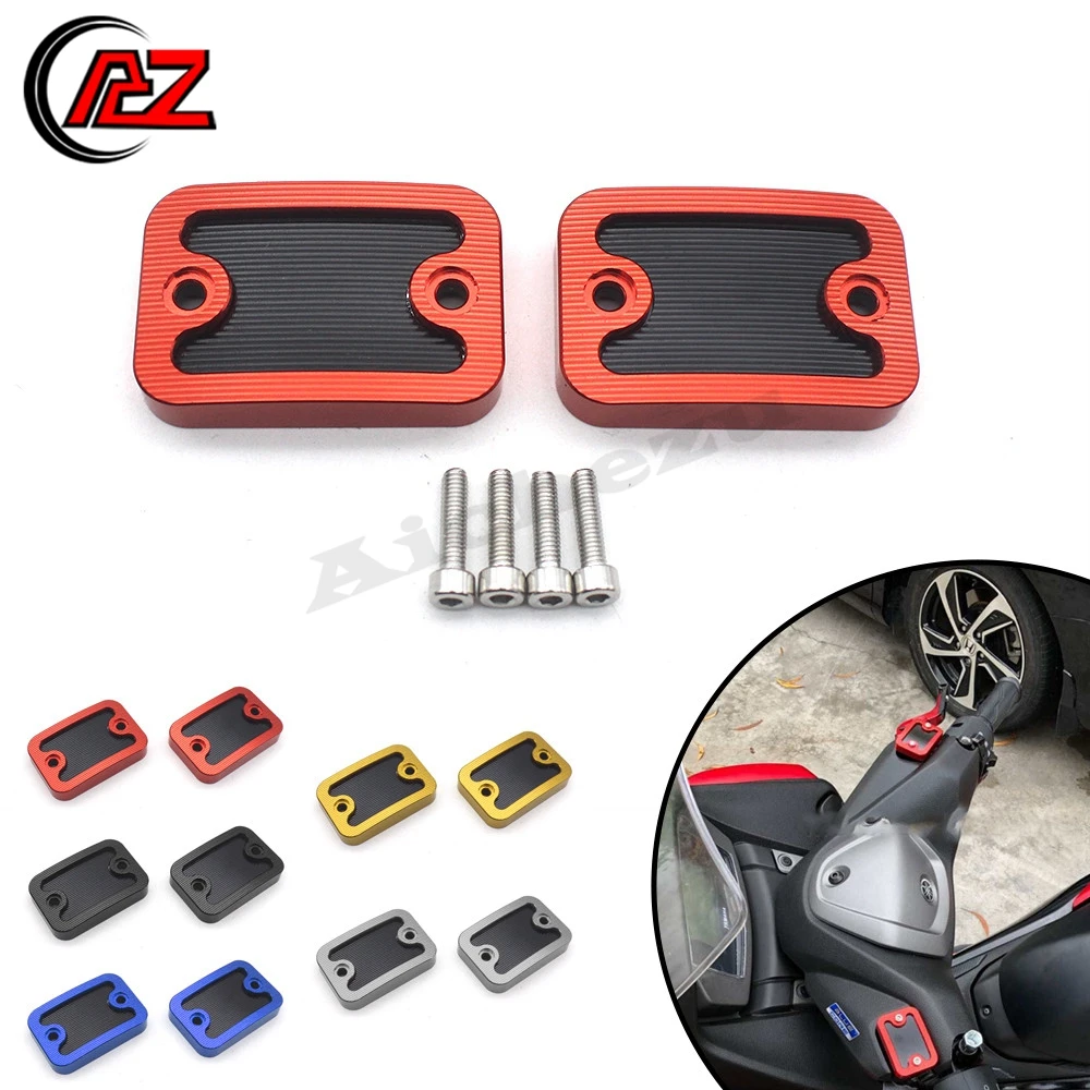 

NEW CNC 3D Texture Red/Black/Grey/Blue/Gold Brake Oil Pump Upper Cover Modified For NMAX155 NMAX 2020