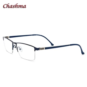 Оправа для мужских очков по рецепту из титанового сплава светильник Кая оправа, оптические очки, очки с полуободковой оправой, супер качество для мужчин