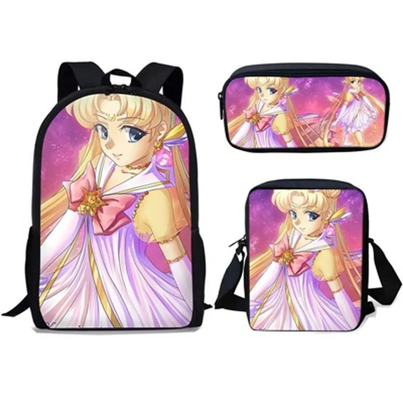 

Cartoon School Backpacks Teenagers Sailor Moon Print School Bags for Boys Girls Students Orthopedic Schooltas Mochila Escolar 3