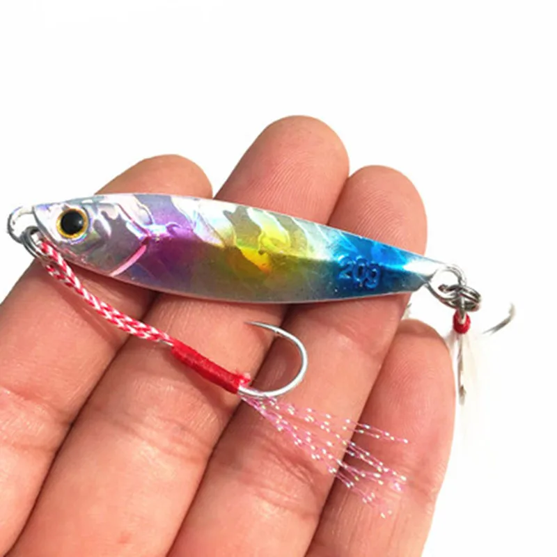 

Ufishing Angeln Wide Body Fishing Jig 10g/20g/30g/40g Pesca Lead Jigging Lure 1Pcs/Lot Bass Bait