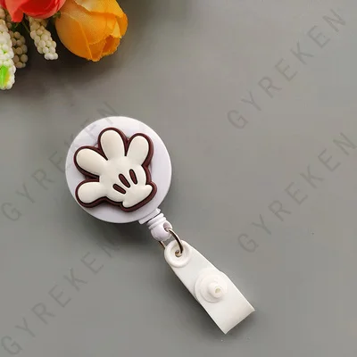 New Cute Cartoon Retractable Pull Badge Reel ID Lanyard Name Tag Card Nurse Badge Holder lovely Kids Reels Office Supplies - Color: 6
