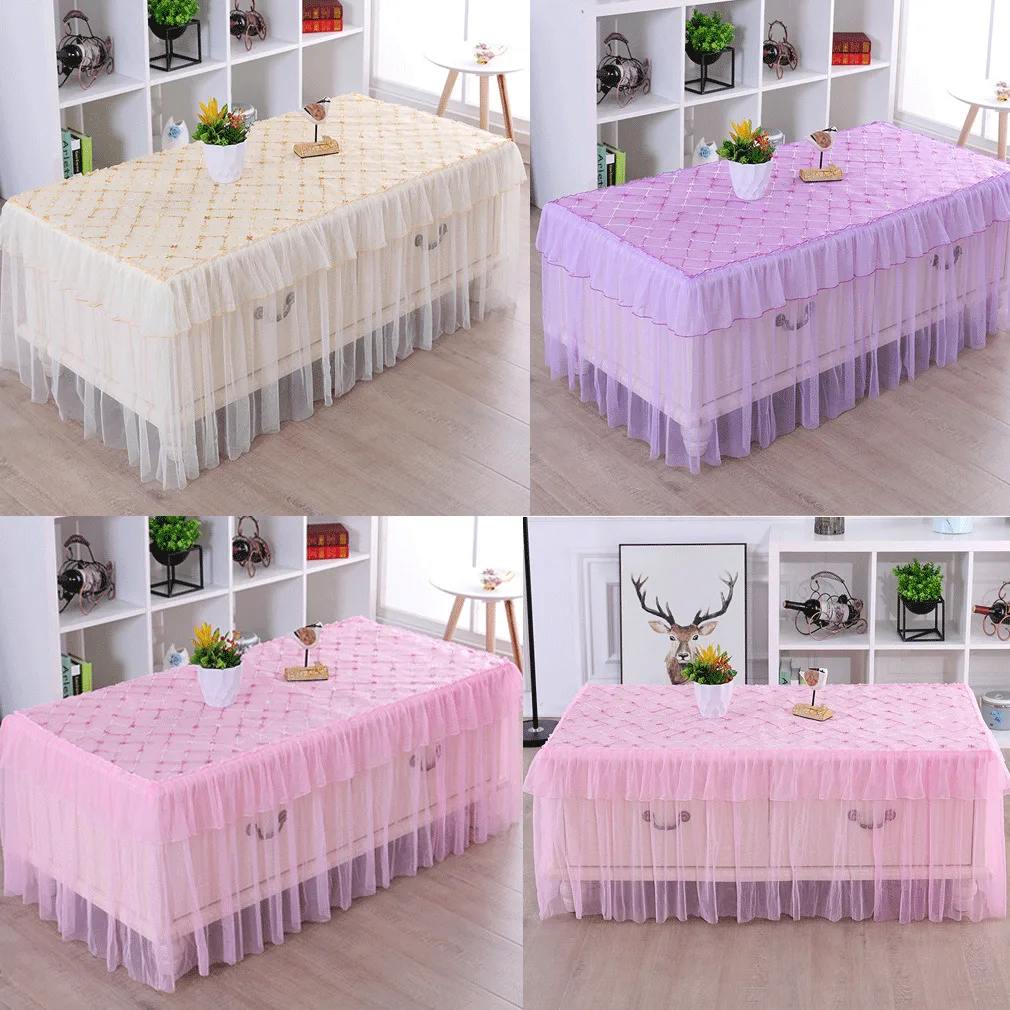 Тюлевая юбка-пачка для стола кружевные тюлевые скатерти и салфетки свадебного