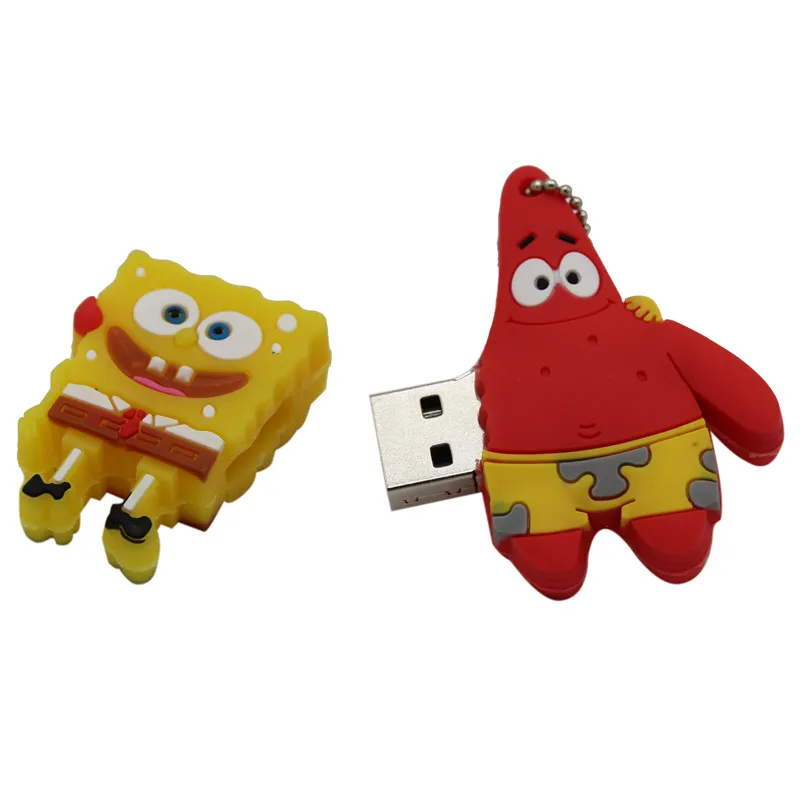 USB флеш-накопитель с надписью ME с героями мультфильмов, 64 ГБ, USB флеш-накопитель Губка Боб, 4 ГБ, 8 ГБ, 16 ГБ, 32 ГБ, флешка, Usb 2,0