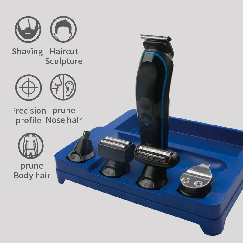 

Kemei-690 5 In 1 Professional Electric Hair Trimmer Rechargeable Hair Clipper Beard Shaver Nose Hair Trimmer Razor Styling Tools