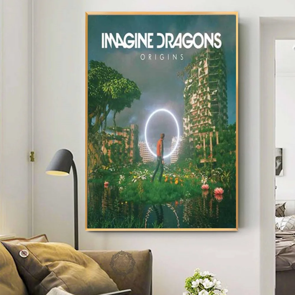 Картина на холсте картина драконов постеры и принты Поп музыка для