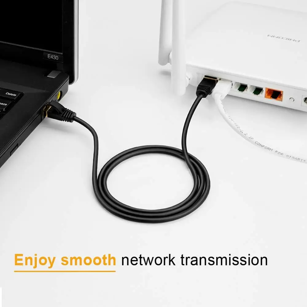 Ethernet Кабель Cat 8 кабель CableCreation Ultra Slim сетевой Интернет LAN шнур с двойной защитой 40