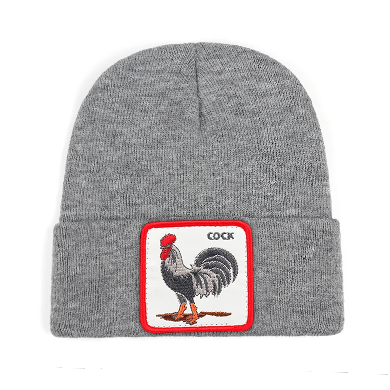 

2020 winter new cartoon animal wool hat men Winter warm knitted hat ski hat personality Beanie hat women's hat